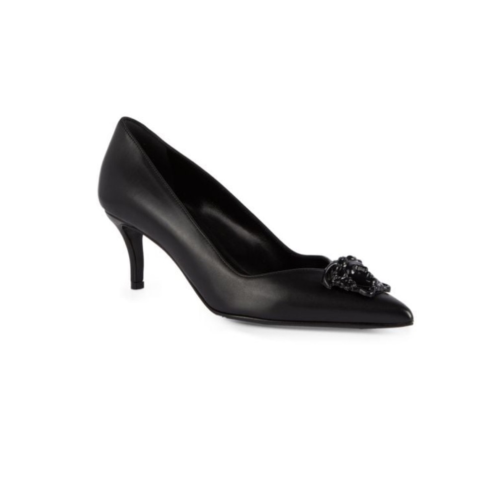 Versace Black Medusa Heels